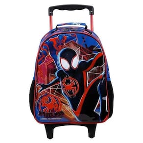 Mochila Rodinha Infantil Escolar Menino Homem Aranha Spider Man Miles Morales Xeryus