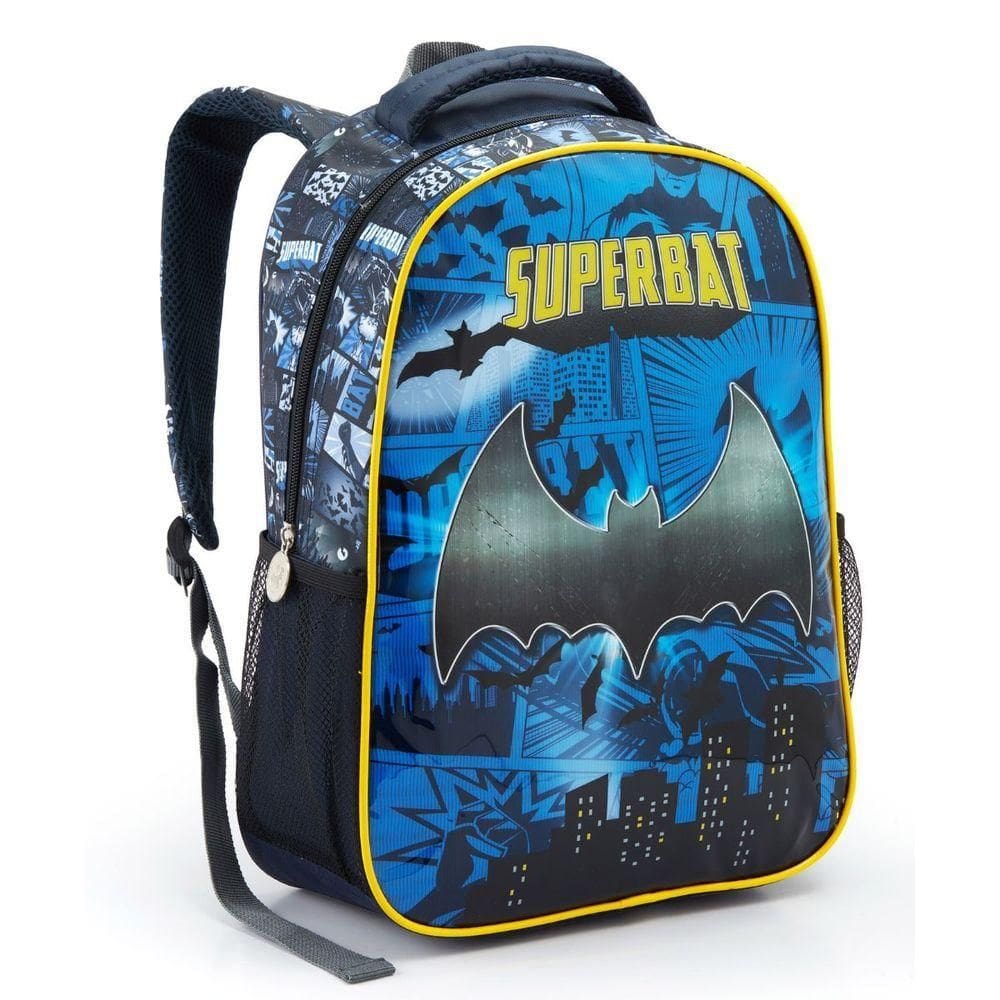 Mochila Costa Infantil Menino Escolar Batman Morcego Superbat Escolar Seanite
