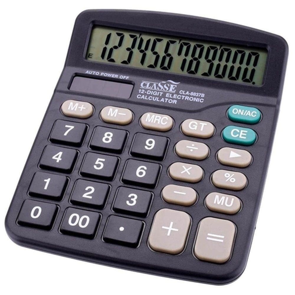 Calculadora De Mesa - 12 Dígitos - Cla-8837b