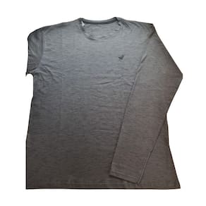 Camiseta Manga Longa Malha Mesclada Básica TS Box