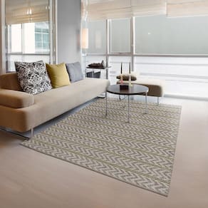 Tapete 150x200cm Belvedere Sala de Estar Bege