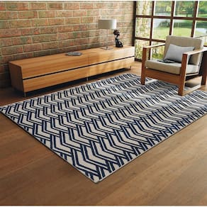 Tapete 150x200cm Cut Loop Sala de Estar Azul