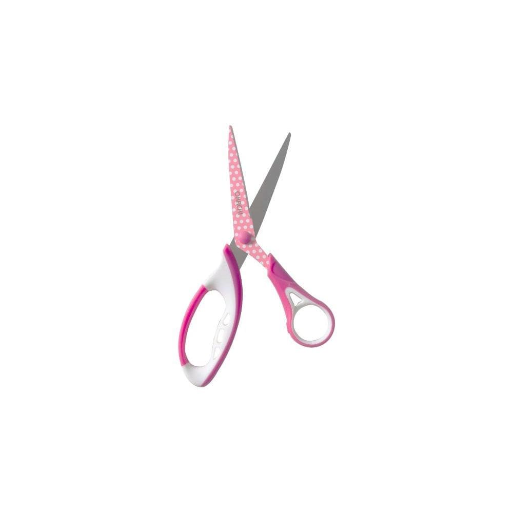 Tesoura Cabo Ergonômico OK-015 8,5 Rosa - Okachi
