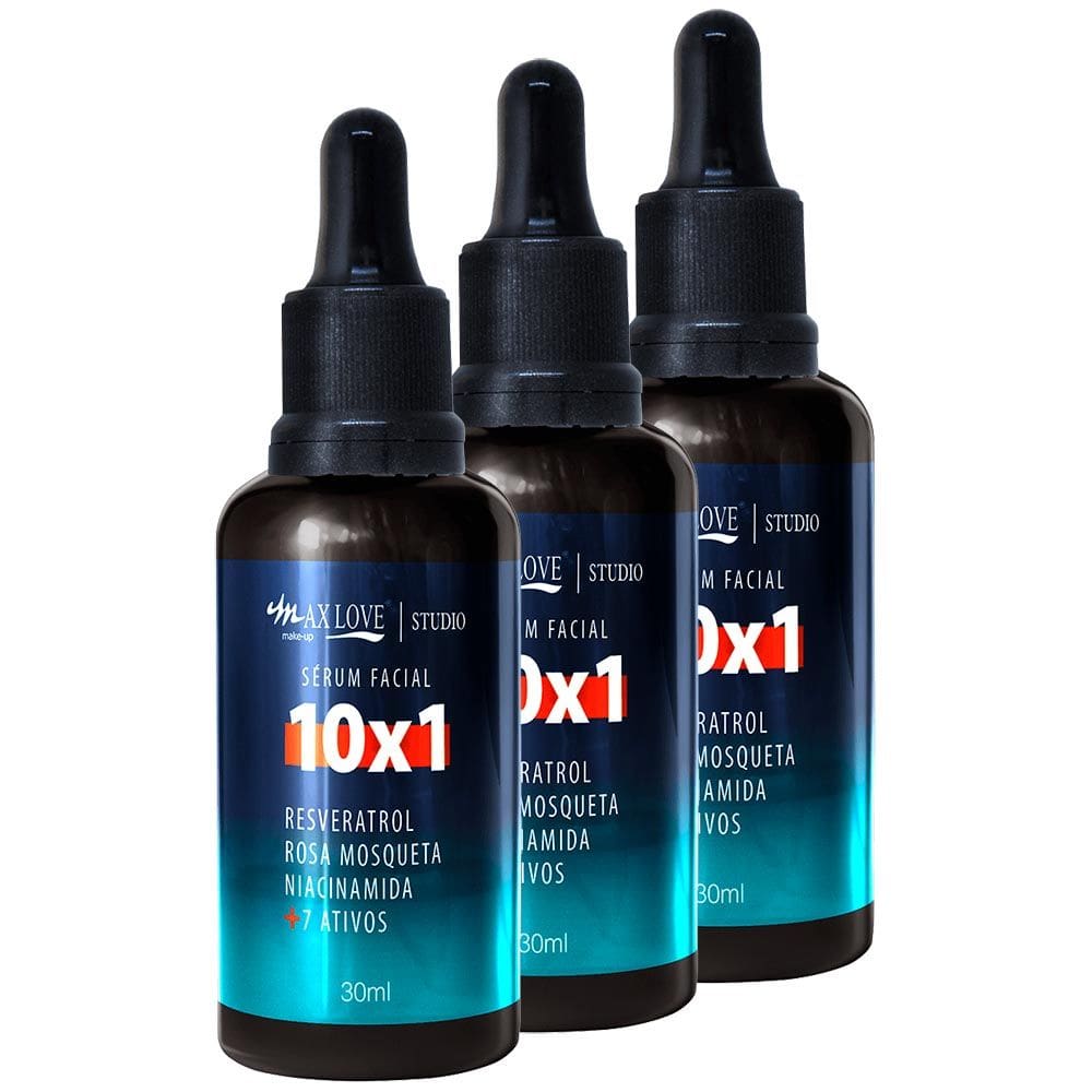 Kit c/ 3 Sérum Facial 10x1 Max Love