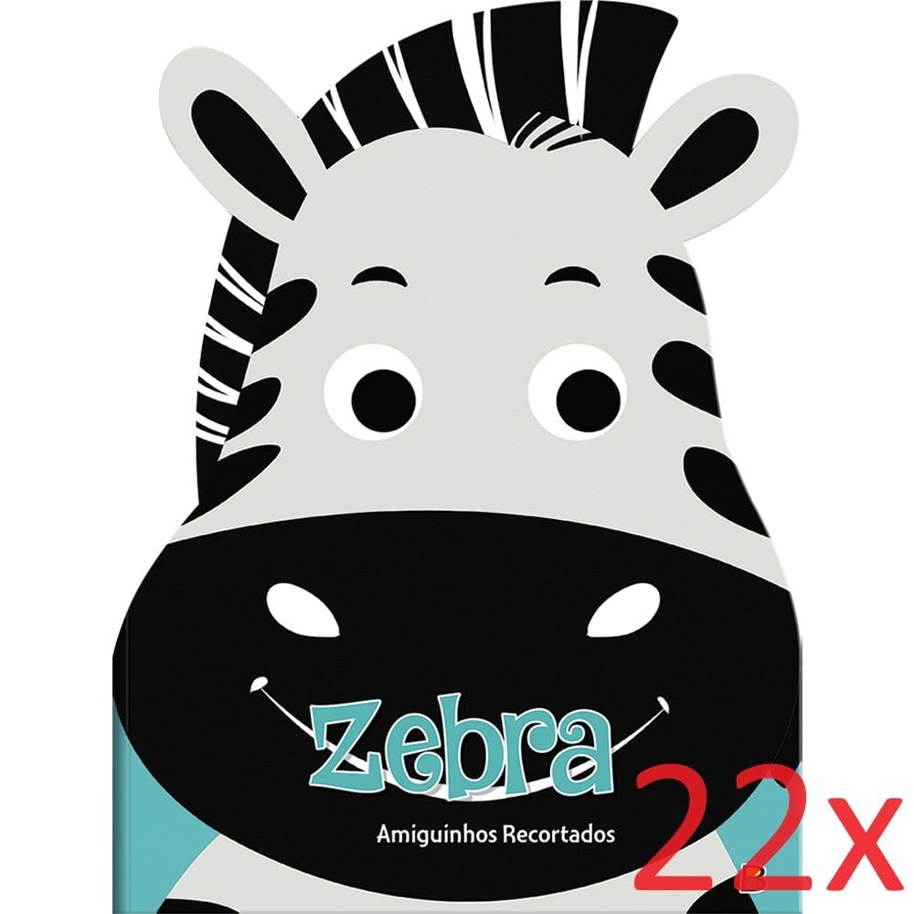 Coleção Amiguinhos Recortados - Zebra - 22U