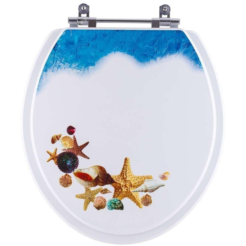 Tampa De Vaso Decorado Fundo Do Mar Ivy Para Bacia Santa Clara 6lpf Universal