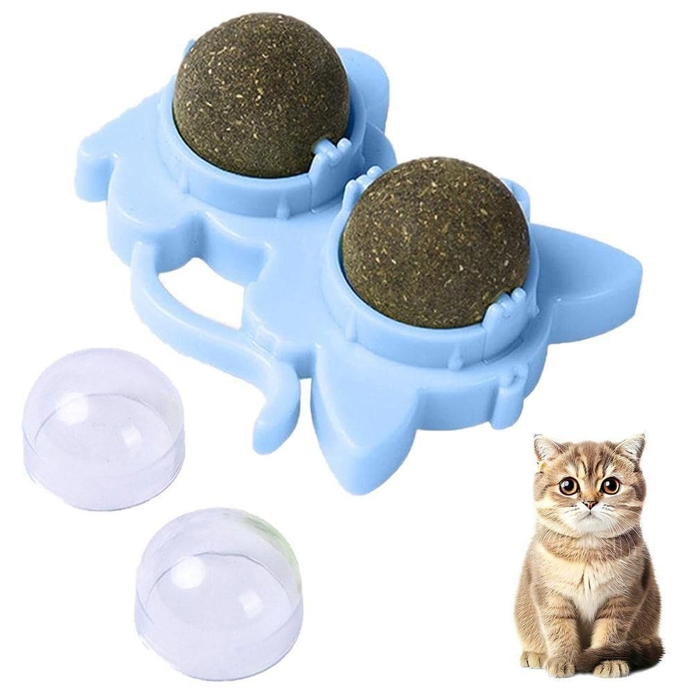 Brinquedo Erva De Gato Pet Catnip Menta Bola Bolinha Natural Animal De Estimaçao Interativo