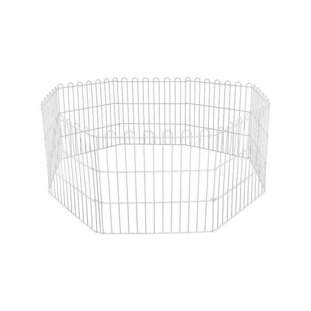 Cercado 01 Pet 8 Módulos 60x60cm Cada Tela Aramada Animais Pequeno E Médio Porte Caes - Gudim