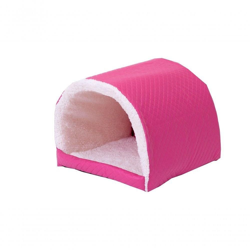 Cama Pet Para Cachorro Ou Gato Iglu Toca Sherpa Pink