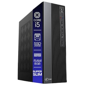 Computador TOB Slim Compacto Intel Core i5 SSD 240GB Memória 8GB Windows 10 Trial Desktop PC CPU