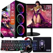 Computador Gamer Completo TOB Intel Core i5 SSD 480GB 16GB Teclado Mouse Mouse Pad e Headset Gamer Monitor 23" Windows 10 Pro Trial