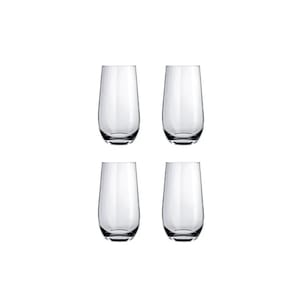 Jogo Copo Dubai Vidro Suco Água 500ml - Kit 4 Unidades