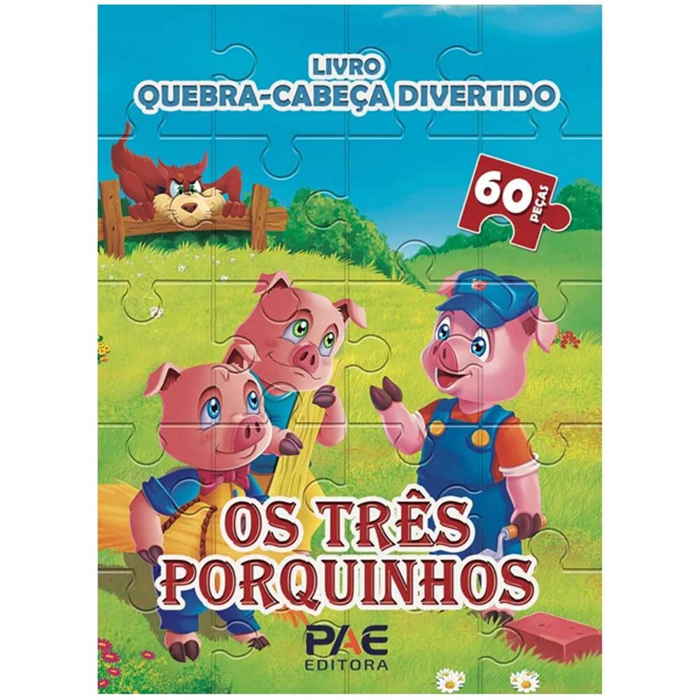 Livro Quebra-Cabeca Divertido Os Tres Porquinhos