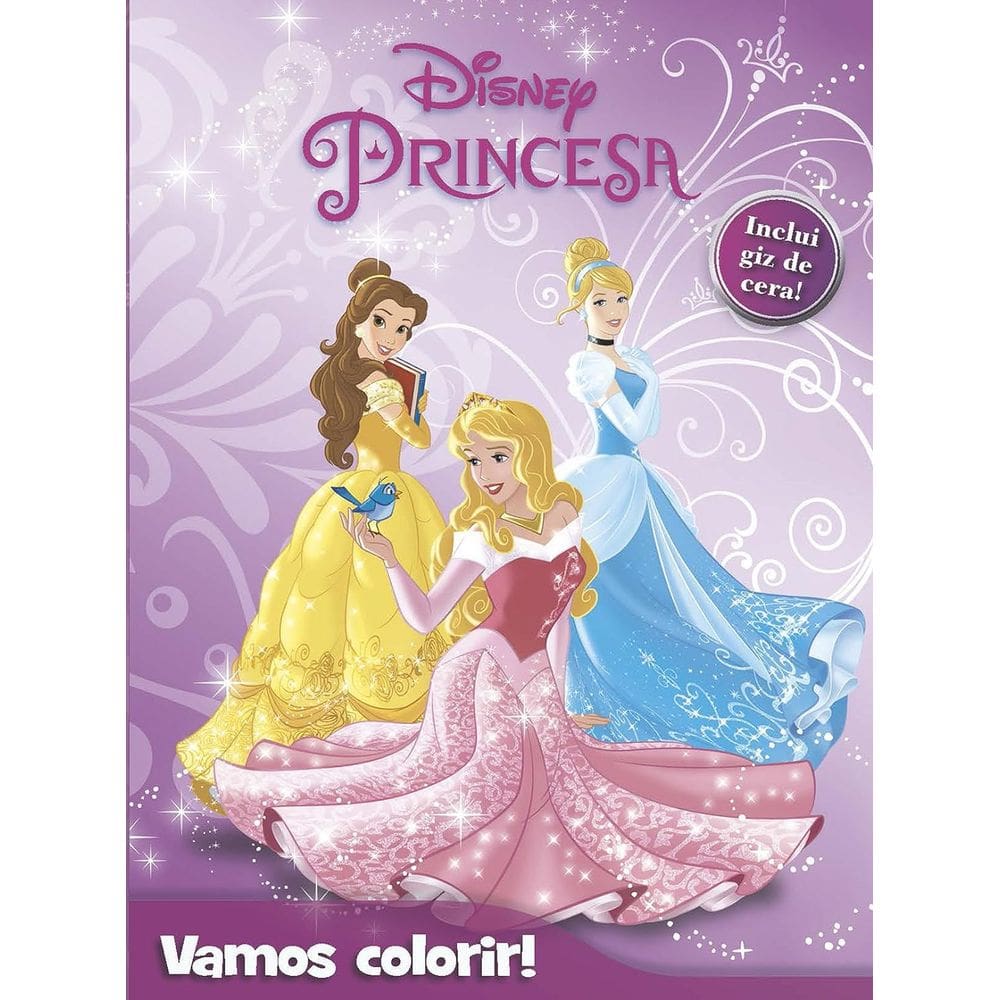 Livro  Disney - Vamos Colorir - Princesas