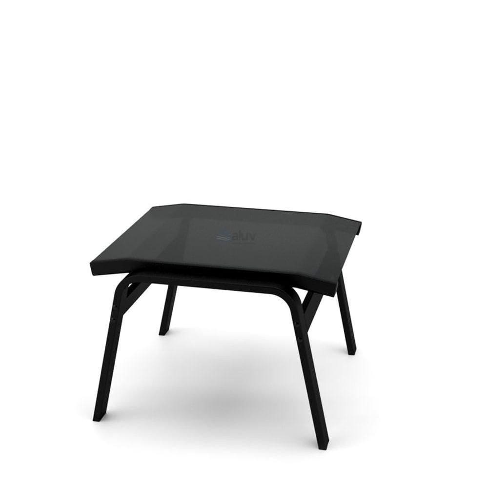Apoio De Pé Riviera Alumínio Preto Tela Preto