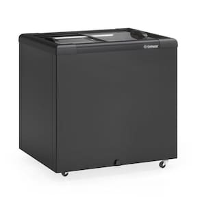 Freezer Plano Vidro Reto Deslizante Ghd200lb Gelopar Expositor 210 Litros All Black Gelopar 220v