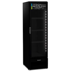 Expositor De Bebidas Slim Vertical All Black Vb28rh Metalfrio Refrigerador 343 Litros Preto 220v