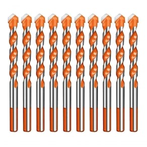Broca De Torção Triangular Fura Tudo 6mm Kit 10 Unidades