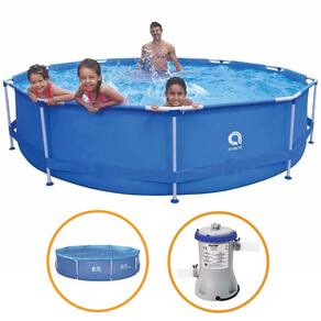Piscina Estrutural Armação 6125 Litros Bomba Filtro e Capa Avenli Jilong  110v
