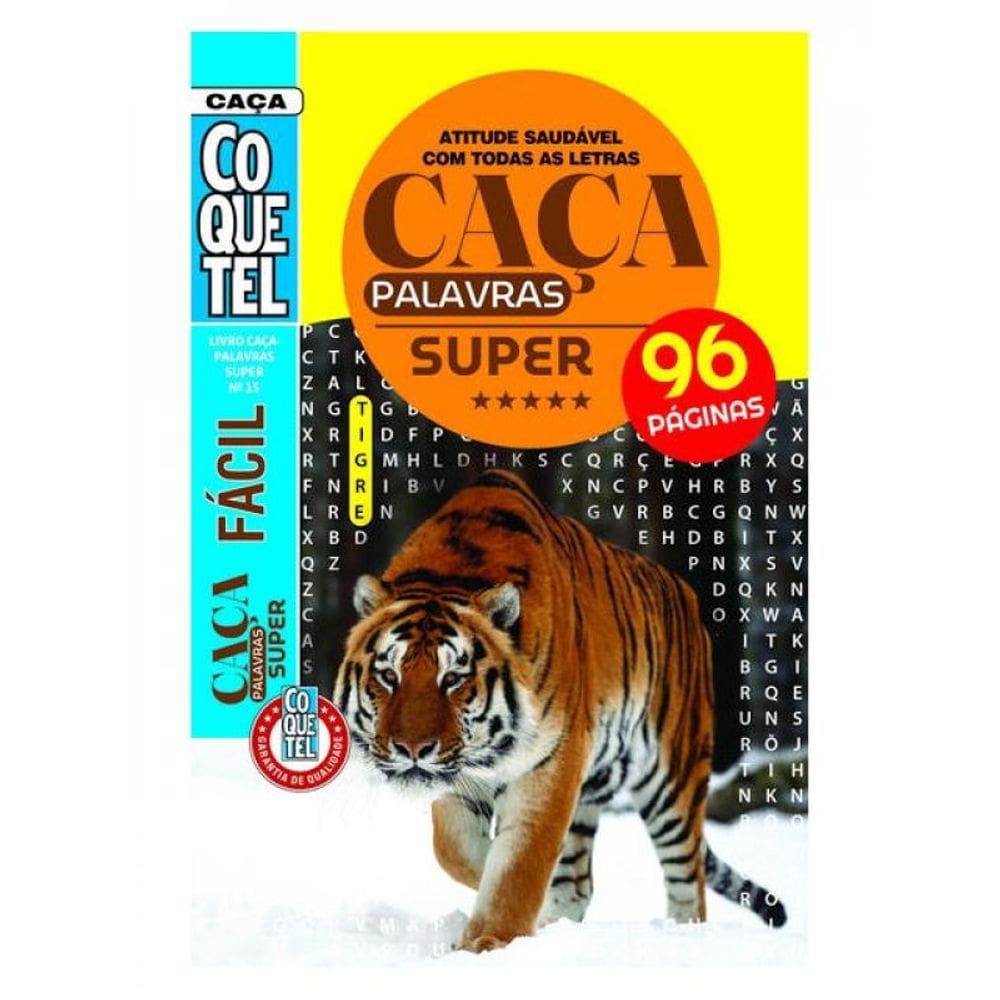 Livro Coquetel Caça-Palavras Super 15