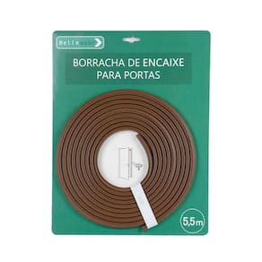 Borracha De Encaixe Lateral Para Portas Marrom 5,5m - Belledoor