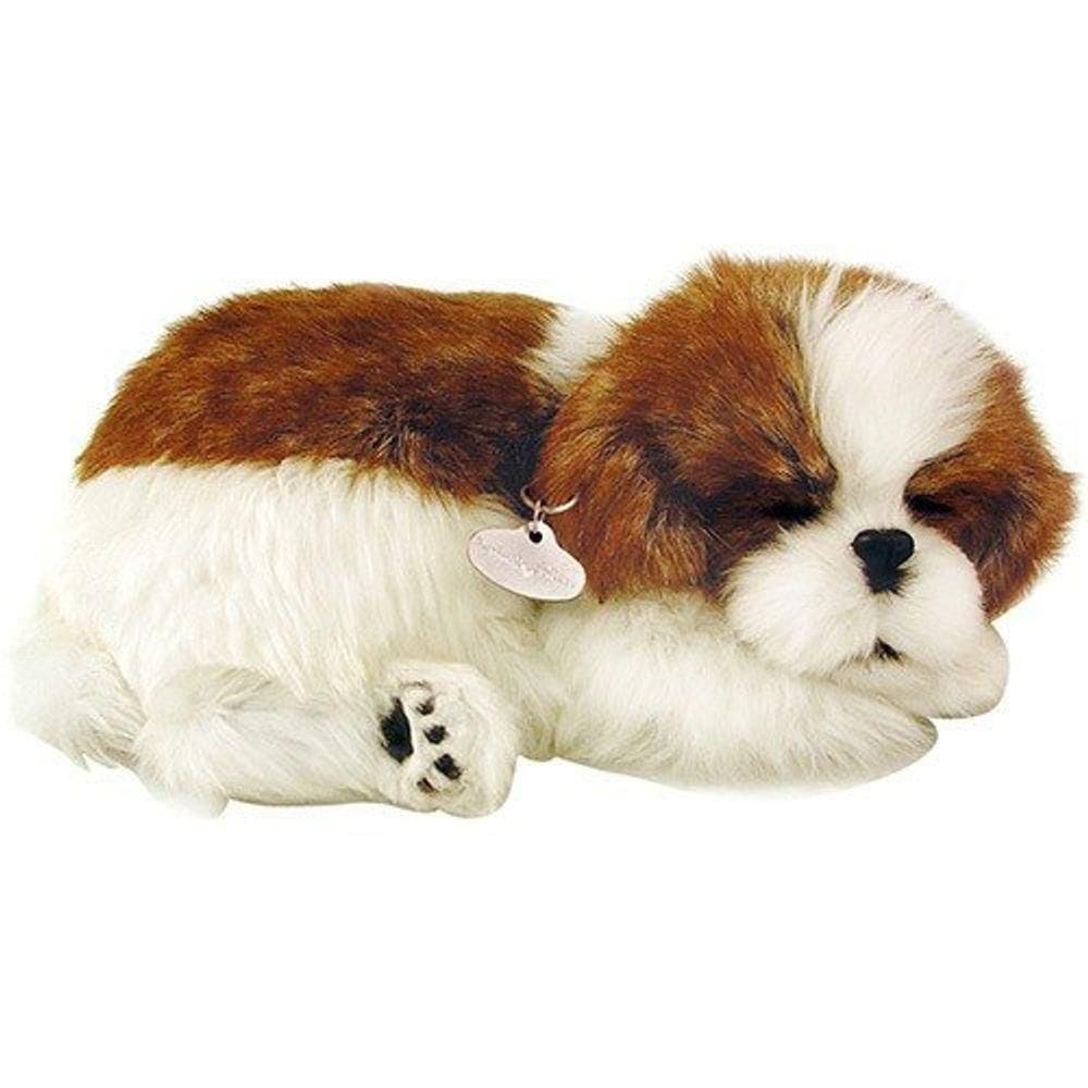 Brinquedo De Pelúcia Que Respira Perfect Petzzz Acompanha Pilha Shih-tzu