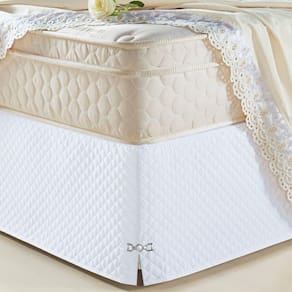 Saia Cama Box Queen Tunísia Matelada C/ Pingente Branca