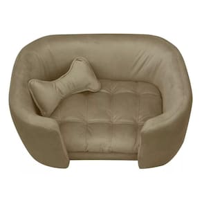 Cama Pet Poltrona Baby Hanna Veludo - Ssx Multicoisas Cor Capuccino