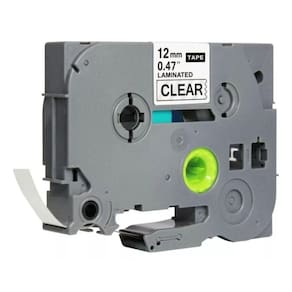 Fita Tze Tz 231 Compatível P/ Rotulador Brother 12mm Colors Transparente