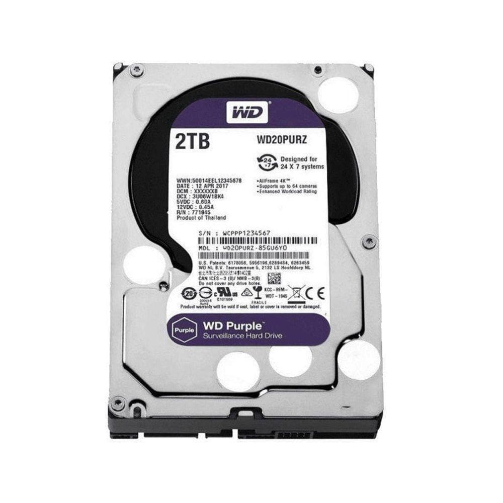 HD 2tb Purple Intelbras Para Dvr | Western Digital Wd22purz