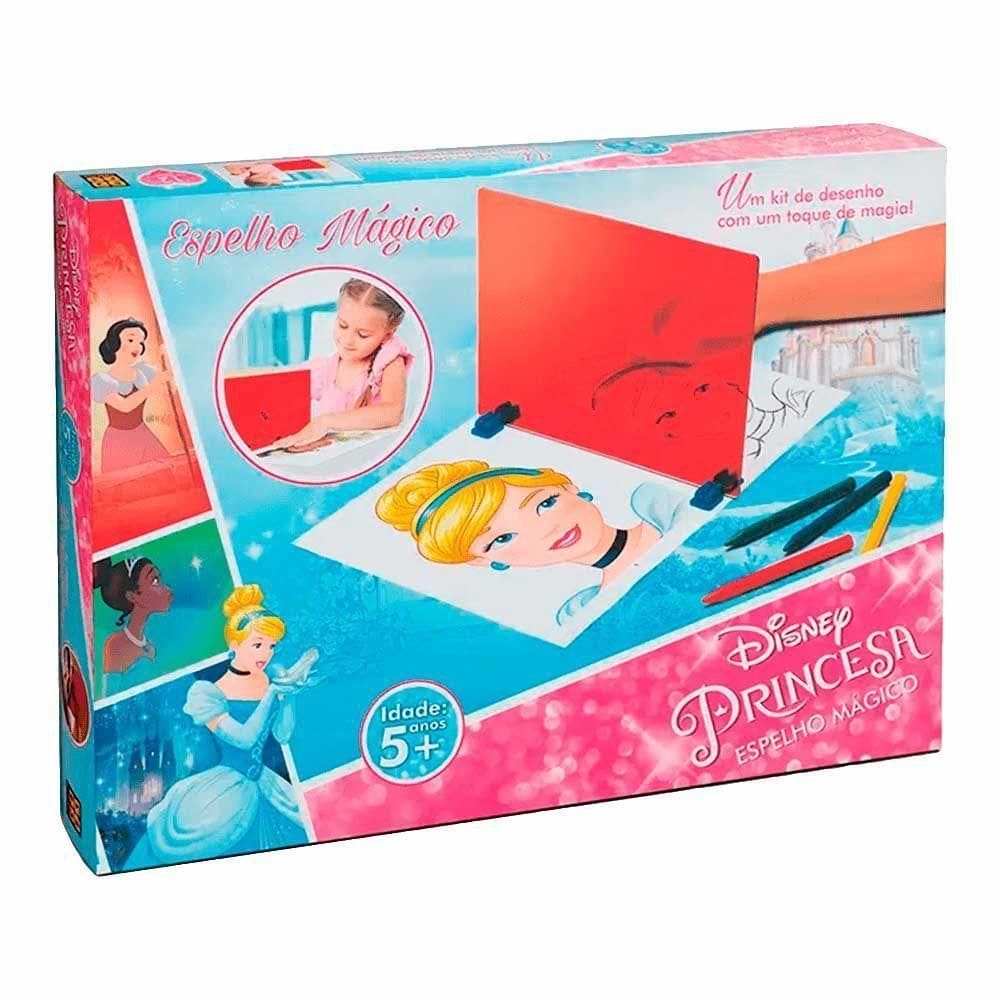 Kit De Desenho Infantil - Disney Princesas - Espelho Mágico - Grow