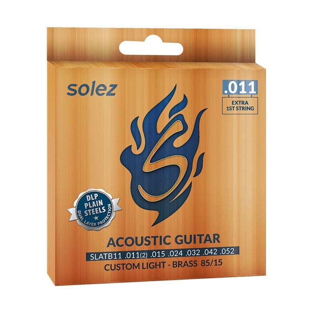 Corda Violão Aço Solez Slatb11 Bronze 85/15 11/52 - Ec0506