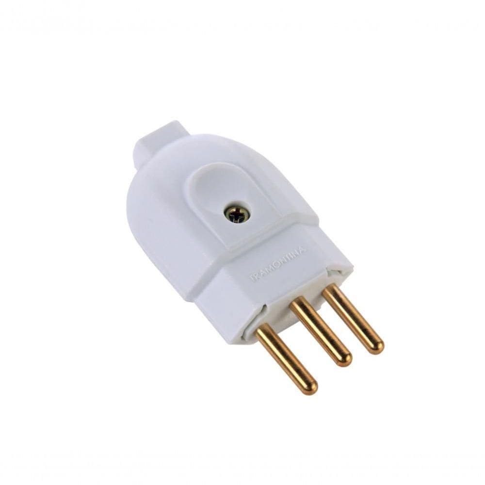Kit 6 Plugue Macho 2p+t 20 A 250 V Tramontina Branco