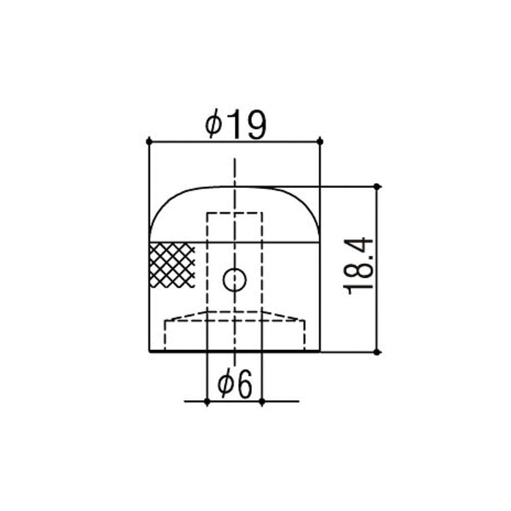 Knob De Metal Cromado (3 Unidades) Gotoh VK1-19-C [F035]