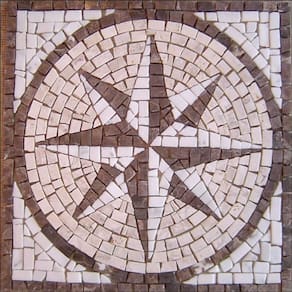 Rosa Dos Ventos Em Mosaico Rosone Fiorentino Iii Rústico