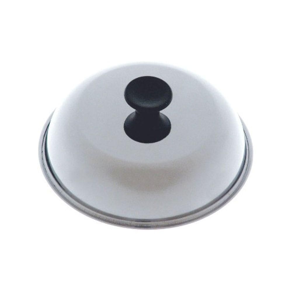Abafador De Hambúrguer Em Aço Inox Para Chapa Lanche Globo Cor:prateado