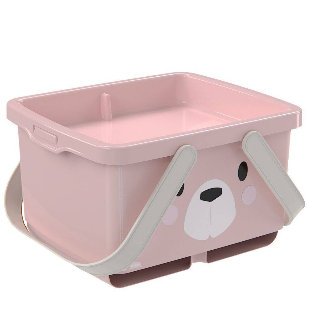 Caixa organizadora porta fraldas com alça ursa Plasutil ref. 16645