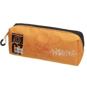 Estojo Simples Escolar Infantil Menino Necessaire Naruto Clash Laranja