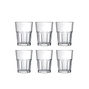 Jogo de Copo Suco Bristol Vidro Nadir 200ml - Kit 6 Peças