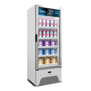 Freezer Expositor Frost Free Vf50ah Metalfrio Expositor Porta De Vidro Branco 220v