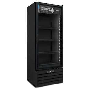 Freezer Dupla Ação Porta De Vidro Vf55ah Metalfrio Expositor 531 Litros All Black 220v