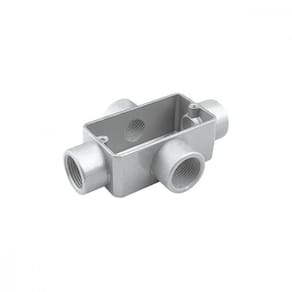 Condulete Fixo 1 Tipo X - Sem Tampa / Rosca Bsp / Com Pintura Eletrostática A Pó