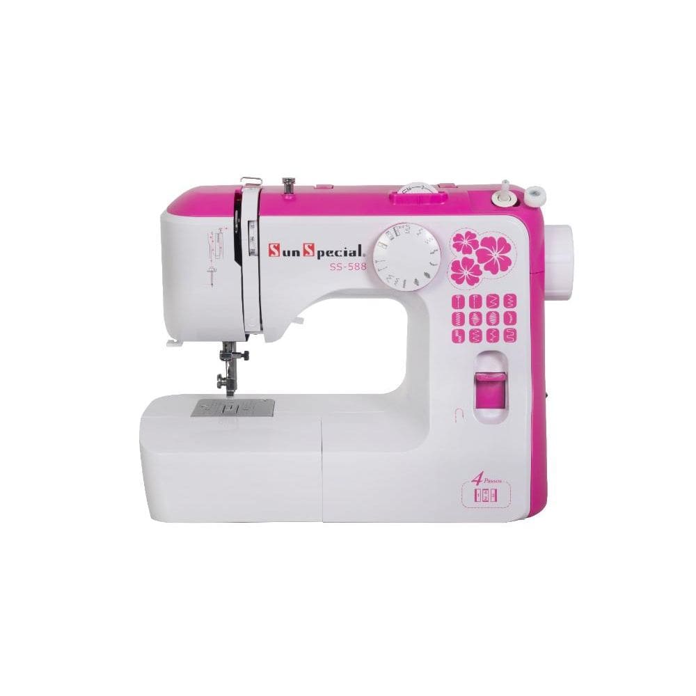 Máquina Costura Doméstica Ss-588 220V Mecânica Pink - Sun Special