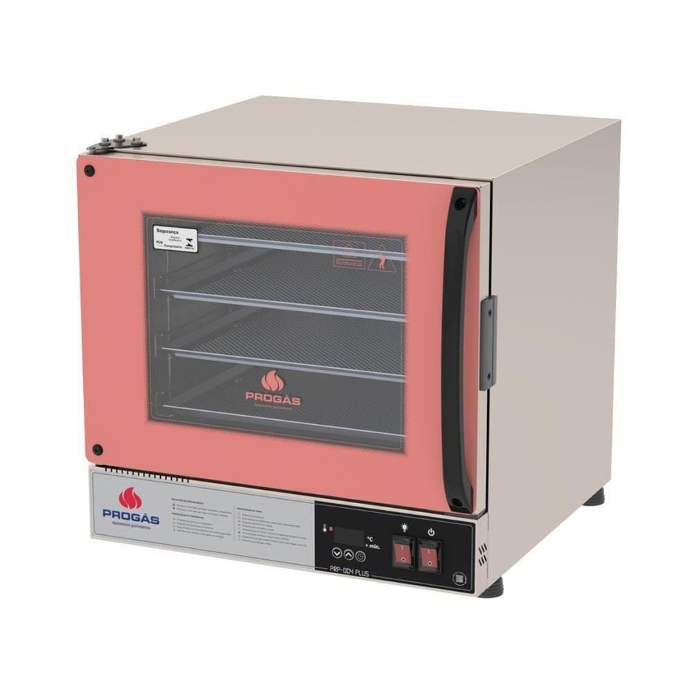 Forno Turbo Elétrico Fast Oven 4 Assadeiras Prp-004 Plus Digital Rosa 127v - Progás 127V