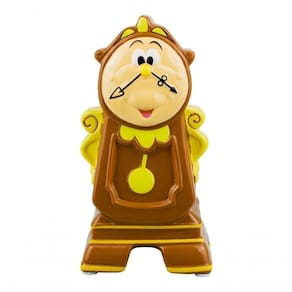Cofre Cofrinho Horloge Relógio Bela E A Fera 20cm Disney