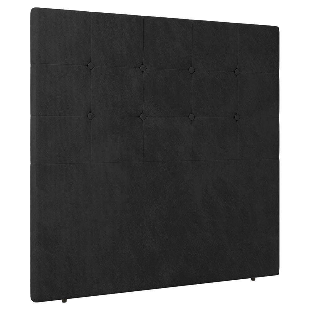 Cabeceira Cama Box Casal Luana 140cm Veludo Preto