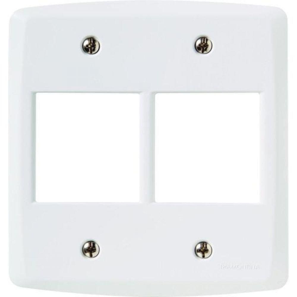 Placa 4 Postos 4x4 Tramontina Lux² Branca