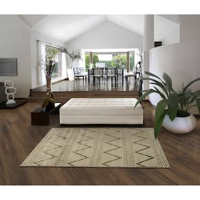 Tapete 100x150cm Foffo Design Sala de Estar Bege