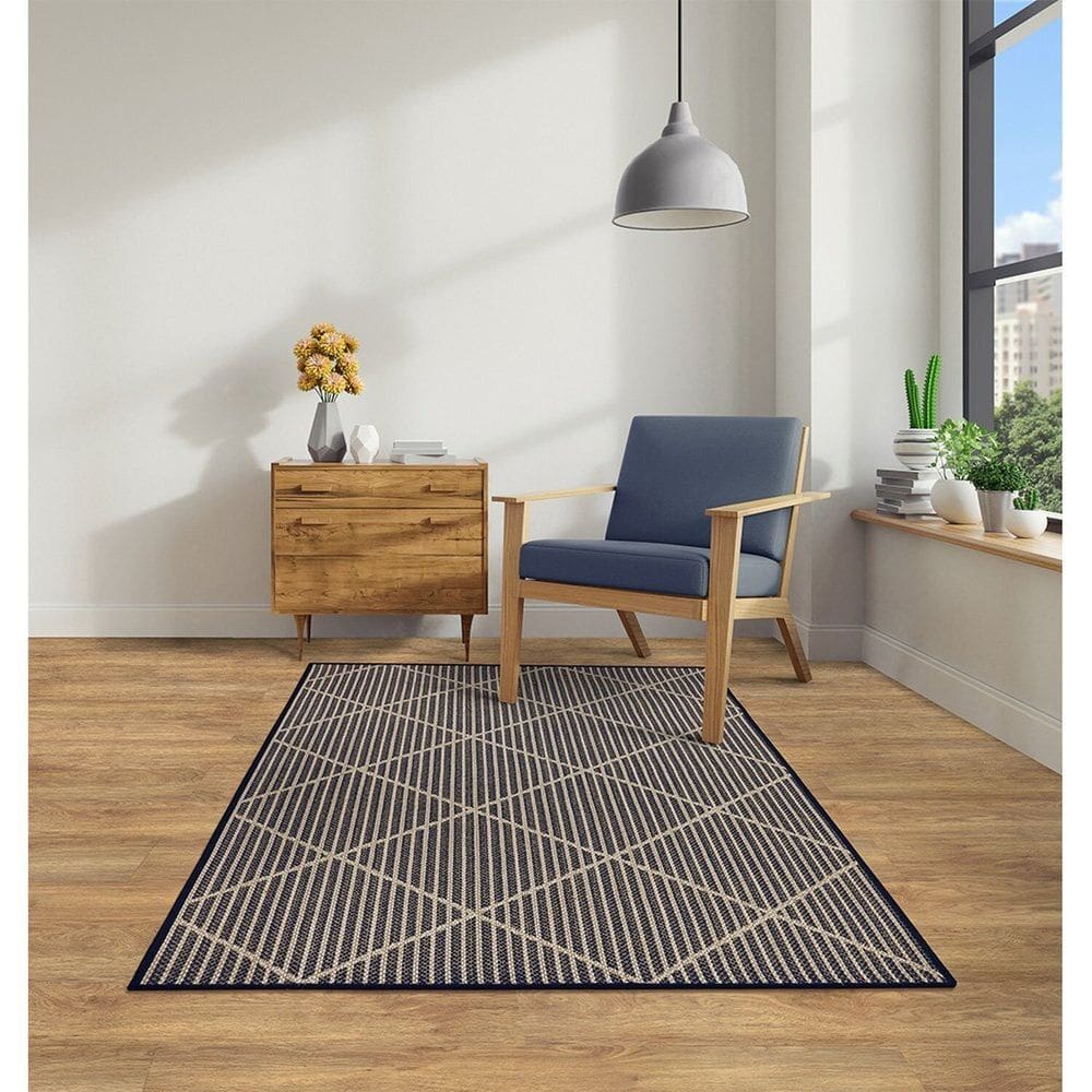 Tapete 100x150cm Dupla Face Tapetes Azul