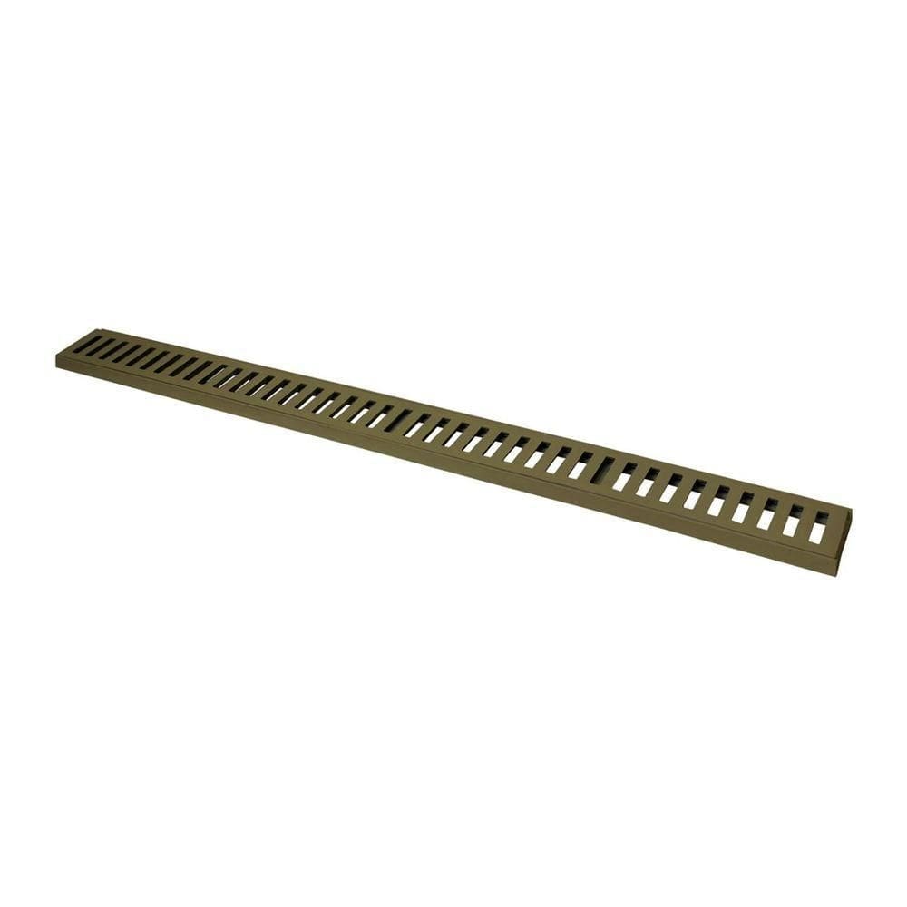 Ralo Grelha Linear Com Caixilho Em Alumínio Fendi 10x100cm